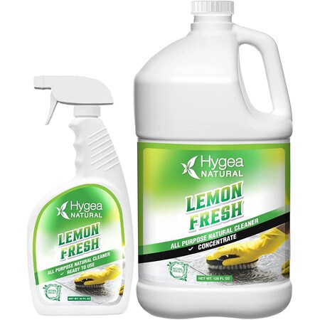 Hygea Natural Lemon Fresh  Natural All Purpose Cleaner 24oz Spray  Concentrated Refill HNC-03